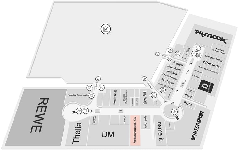 Lageplan Köln Arcaden